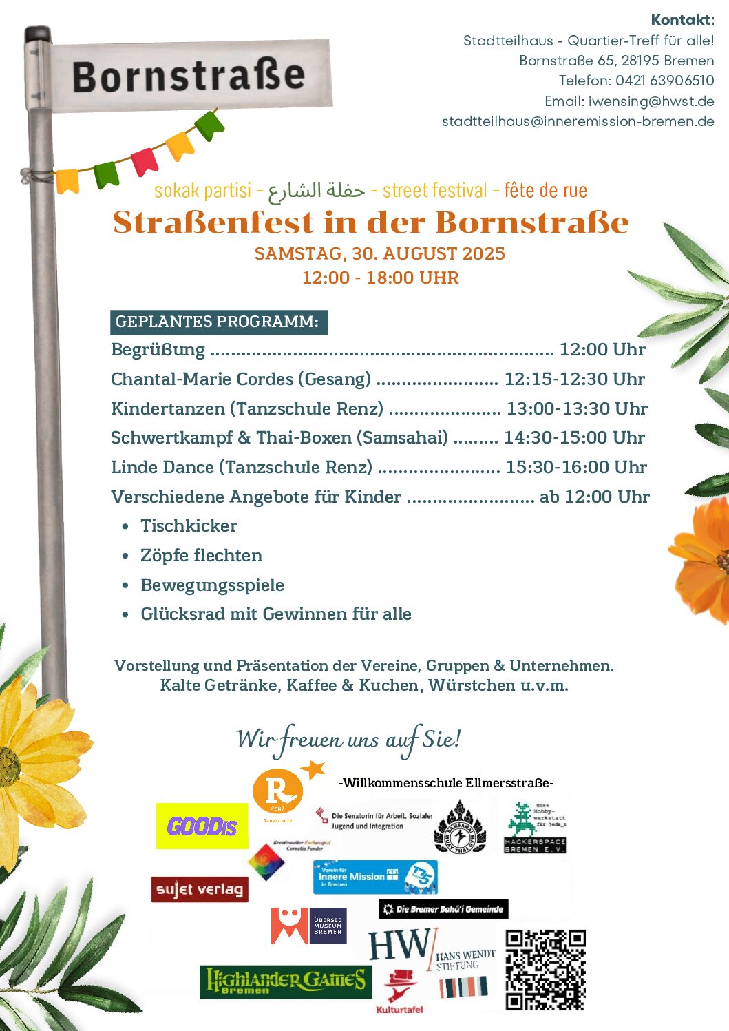 Flyer Bornstraßenfest 2025